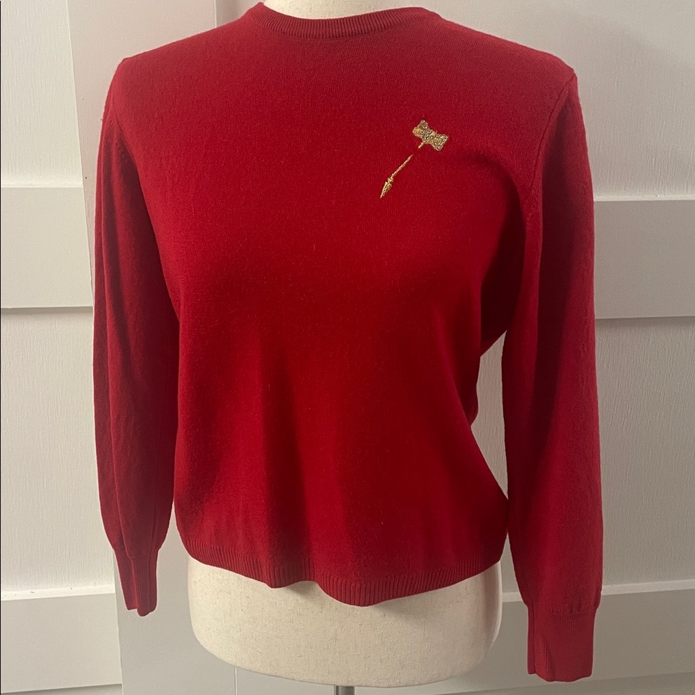 Nina Ricci Wool Red Sweater - Small